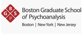 Boston Graduate School of Psychoanalysis logo