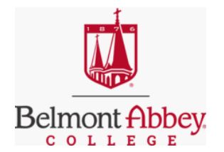 Belmont Abbey College logo